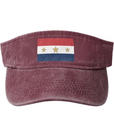 Flag of Lansing, Illinois Sun Hat Sun Visor Hats for Women Men Baseball Cap Golf Hats Red $12.78 Sun Hats