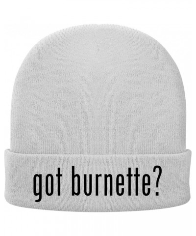 got burnette? - Soft Adult Beanie Cap White $17.18 Skullies & Beanies