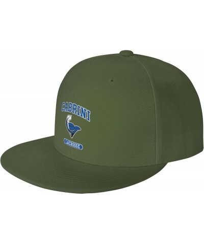 Cabrini University Logo Hats for Men Flat Bill Fitted Caps Hiphop Rap Adjustable Baseball Trucker Dad Hat Moss Green $24.75 B...