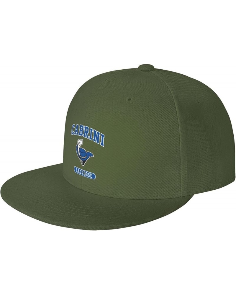 Cabrini University Logo Hats for Men Flat Bill Fitted Caps Hiphop Rap Adjustable Baseball Trucker Dad Hat Moss Green $24.75 B...