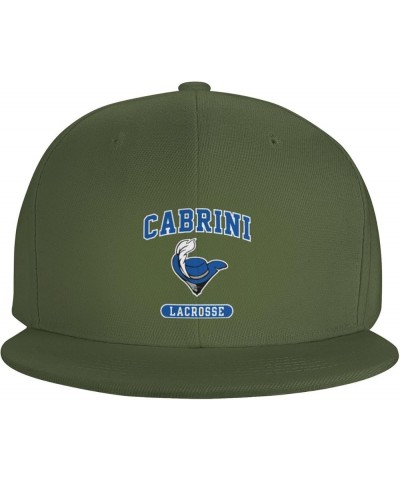 Cabrini University Logo Hats for Men Flat Bill Fitted Caps Hiphop Rap Adjustable Baseball Trucker Dad Hat Moss Green $24.75 B...