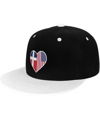 I Love America and SAAR Snapback Hat for Men Women Baseball Cap Trucker Flat Bill Hats Dad Caps White $10.67 Baseball Caps