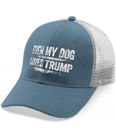 Even My Dog Loves Trump 2024 Hats Trump Hats for Women Mens AllBlack Sun Hat Cowgirl Hats Baseball Hats Skyblue $11.03 Cowboy...