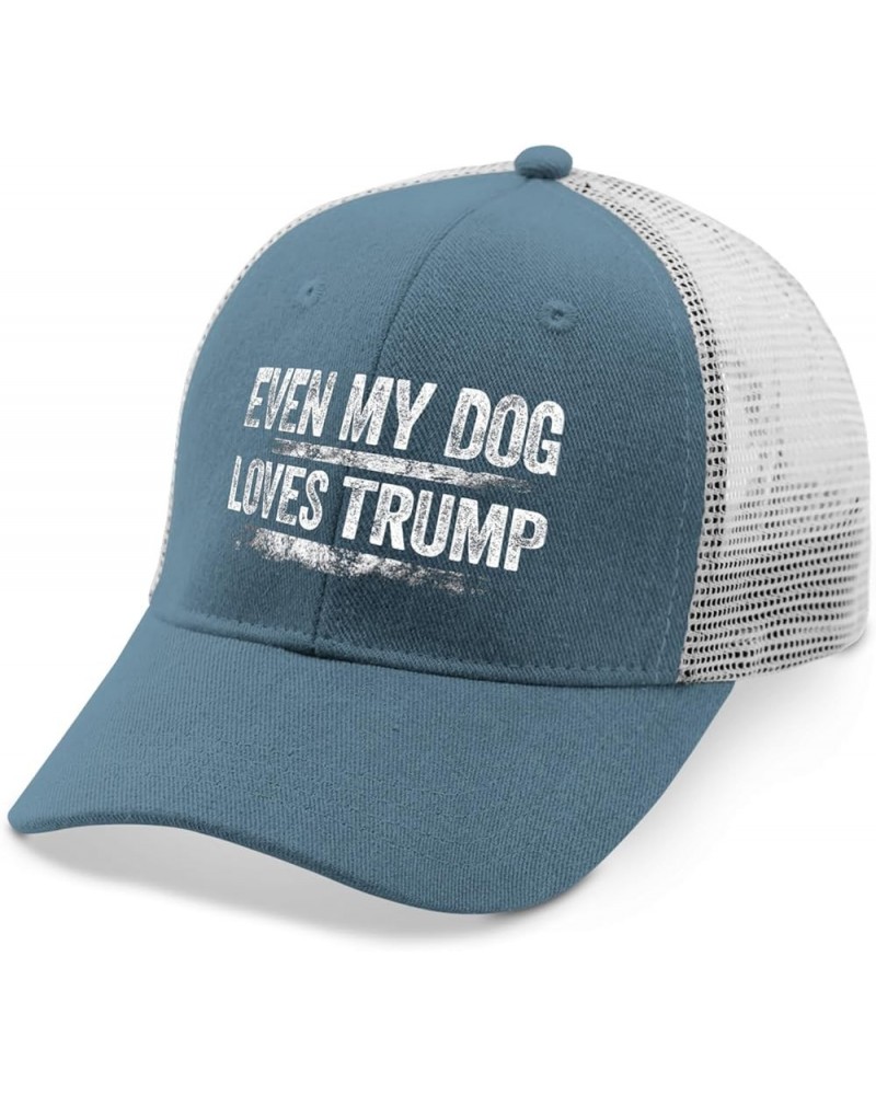 Even My Dog Loves Trump 2024 Hats Trump Hats for Women Mens AllBlack Sun Hat Cowgirl Hats Baseball Hats Skyblue $11.03 Cowboy...