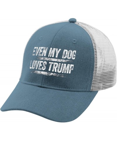 Even My Dog Loves Trump 2024 Hats Trump Hats for Women Mens AllBlack Sun Hat Cowgirl Hats Baseball Hats Skyblue $11.03 Cowboy...