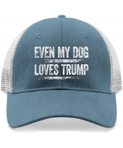 Even My Dog Loves Trump 2024 Hats Trump Hats for Women Mens AllBlack Sun Hat Cowgirl Hats Baseball Hats Skyblue $11.03 Cowboy...