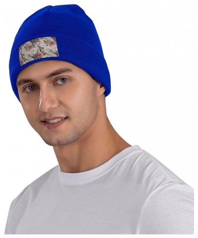 Flower Paris Eiffel Tower Print Elastic Knitted Hat Multifunction Outdoor Daily Beanie for Men Women Soft Warm Blue $13.32 Sk...