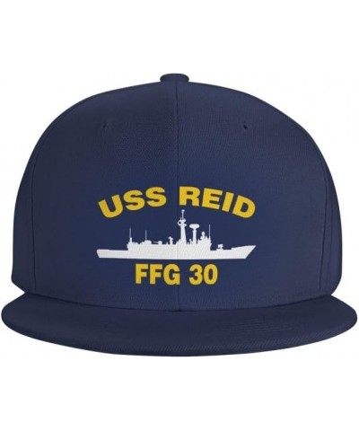 USS Reid FFG 30 Flag-Baseball Caps-Denim Hats Cowboy Knit hat Fisherman's hat Navy Blue $15.17 Baseball Caps