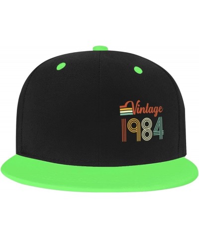 Vintage 1984 39Th Birthday Gift 39 Years Old Gifts Running Hat Baseball Cap for Women Trucker Hat Men Dad Hat White Green $9....