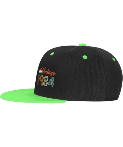 Vintage 1984 39Th Birthday Gift 39 Years Old Gifts Running Hat Baseball Cap for Women Trucker Hat Men Dad Hat White Green $9....