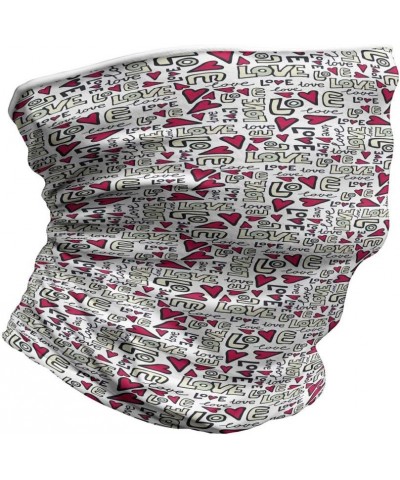 Unisex Multicolor Face and Neck Warmers Graffiti Words Romantic $9.17 Scarves