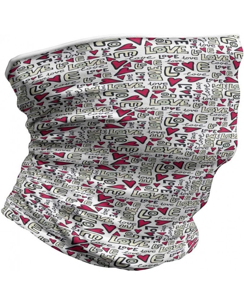 Unisex Multicolor Face and Neck Warmers Graffiti Words Romantic $9.17 Scarves