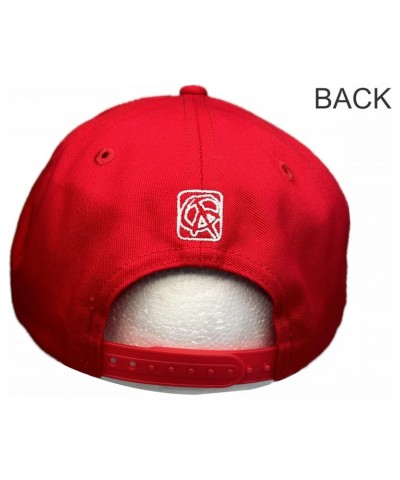 MO RAGZ Red Flat Bill Hat with 3D Peace Sign Logo $18.62 Baseball Caps