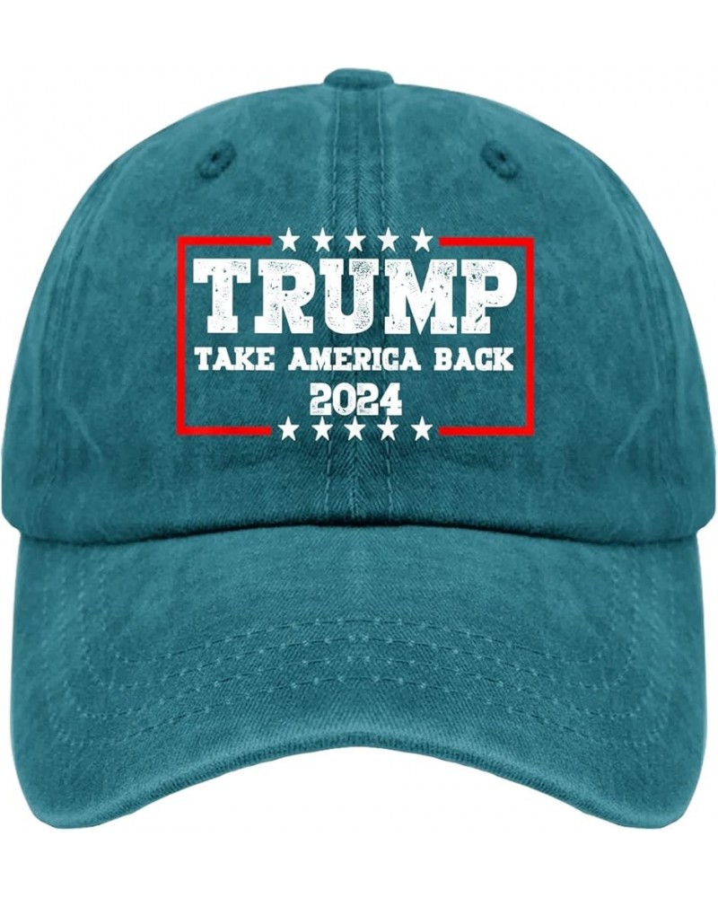 Trumps 2024 Workout Hats for Women, Trumps 2024 Humor Summer Cap Gifts for Women Caps,Trump Vintage Baseball Ca Cyan Blue $10...