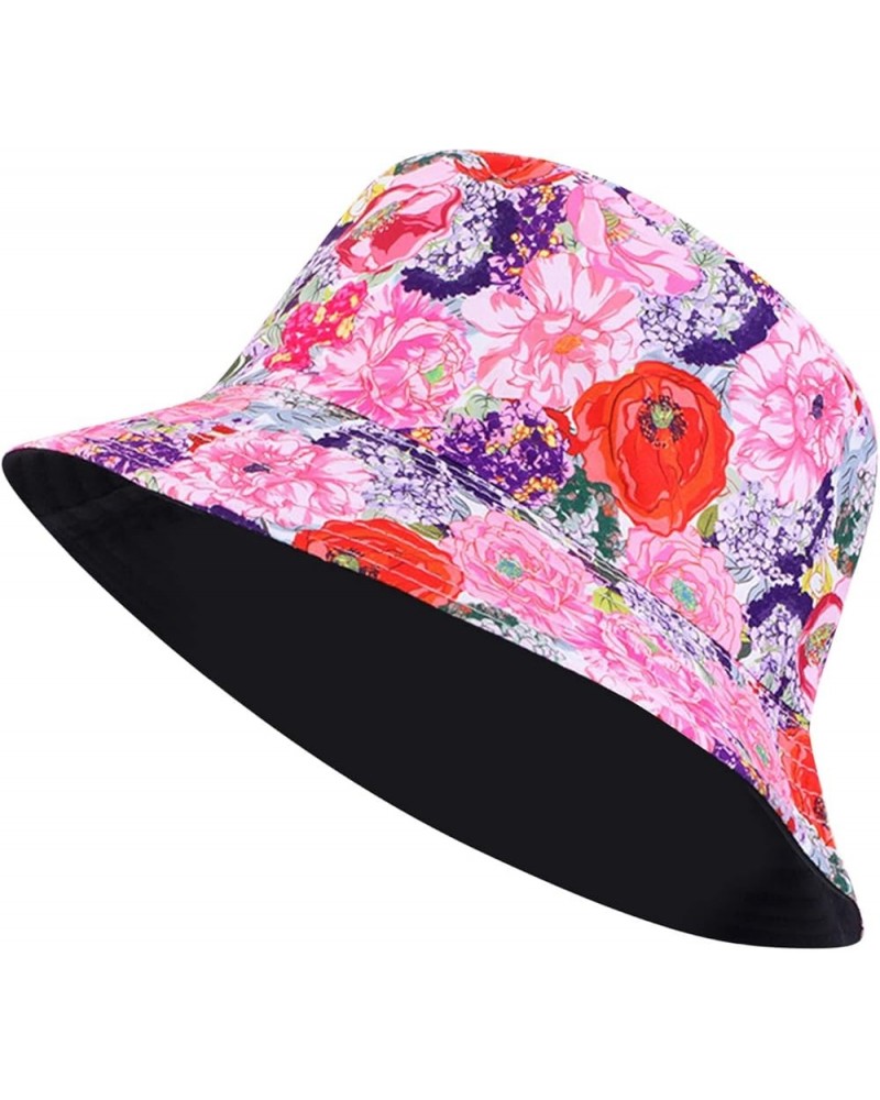 Men Women Fashion Aesthetic Embroidered Bucket Hat Outdoor Fisherman Hat Packable Sun Hat for Men Women UPF 50 Pink 3 $7.84 B...