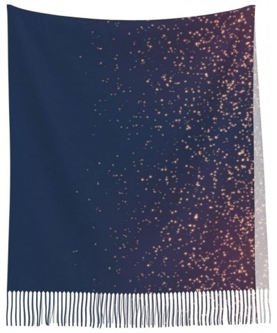 Blue Camouflage Pattern Women Pashmina Scarf Wrap Shawl, Mom Grandma Wife Girlfriend Holiday Gift Navy Blue Sky and Stars $14...