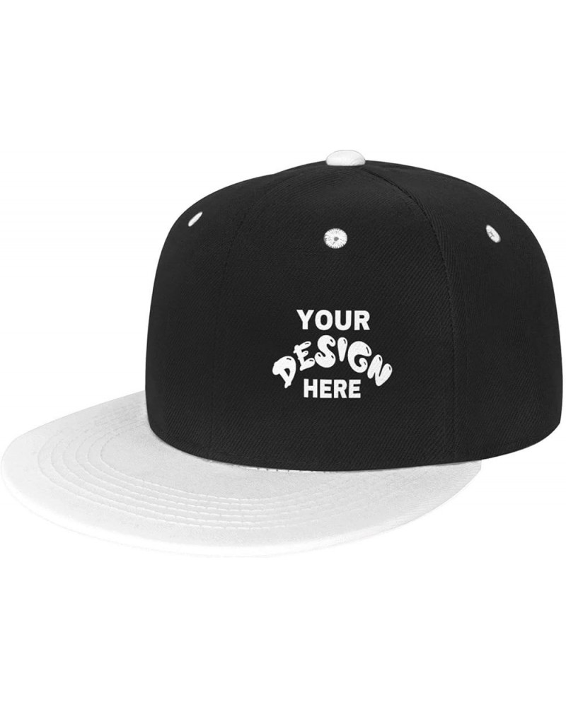 Custom Cap Add Your Custom,Custom Text Hats,Custom Hat Design Your Own Classic Mens Womens Personalized Baseball Cap White $8...