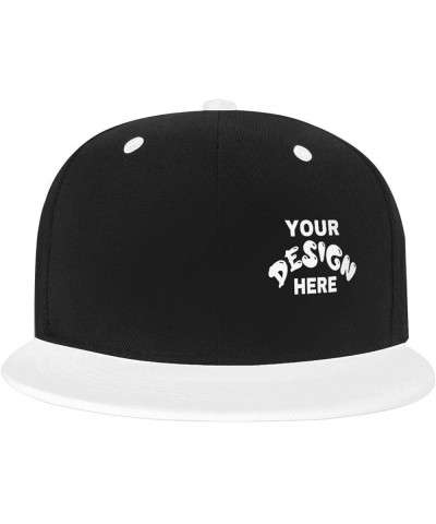 Custom Cap Add Your Custom,Custom Text Hats,Custom Hat Design Your Own Classic Mens Womens Personalized Baseball Cap White $8...