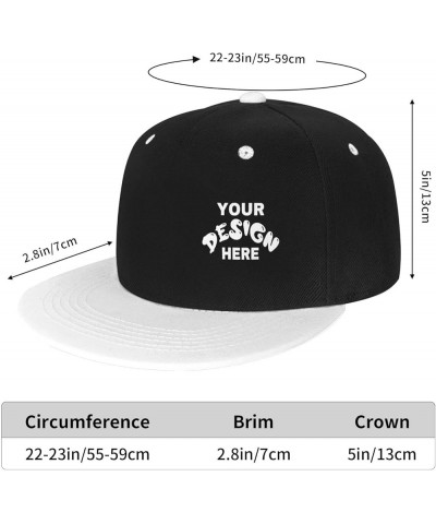 Custom Cap Add Your Custom,Custom Text Hats,Custom Hat Design Your Own Classic Mens Womens Personalized Baseball Cap White $8...