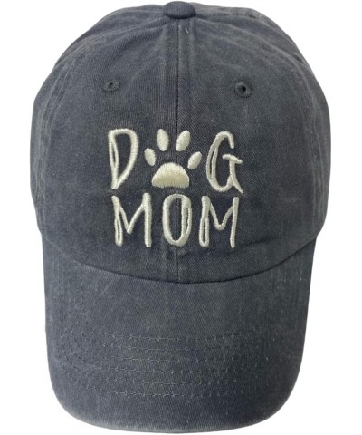 New! Unisex Vintage Cotton Washed Embroidered Baseball Cap Dog Gray Cotton $11.59 Baseball Caps