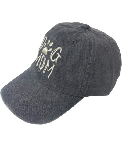 New! Unisex Vintage Cotton Washed Embroidered Baseball Cap Dog Gray Cotton $11.59 Baseball Caps