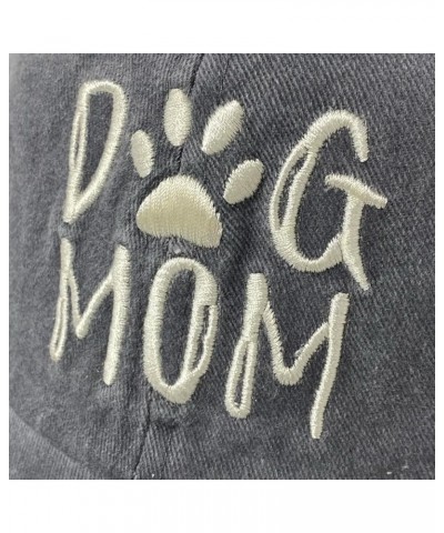 New! Unisex Vintage Cotton Washed Embroidered Baseball Cap Dog Gray Cotton $11.59 Baseball Caps