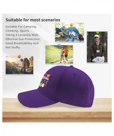 Cowgirl hat Apple 100% Magic Days of School Fishing hat Mens Trucker hat Gifts for Grandma Golf Cap Purple $10.94 Sun Hats