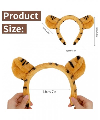 Plush Animal Ears and Horns Headband, Cosplay Costume Accessories for Halloween Christmas Festival Theme Party Tiger $7.97 He...