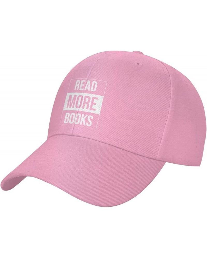 Vintage Read More Books Women's Baseball Cap Retro Dad Hat Adjustable Pink $10.23 Baseball Caps