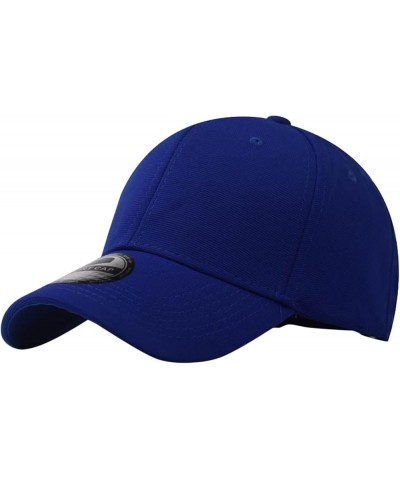 Mens and Womens Solid Color Baseball Cap Trendy Pattern Patch Hat Adjustable Snapback Sports Caps Blue $6.27 Sun Hats