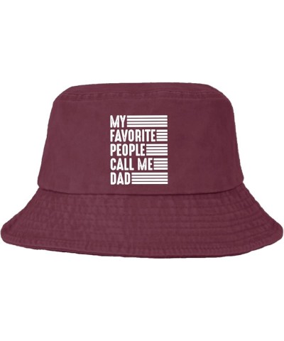 My Favorite People Call Me Dad Bucket Hats Bucket Hats Packable Mens Hat for Golf Accessories for Swimming Pool Deep Rose $10...