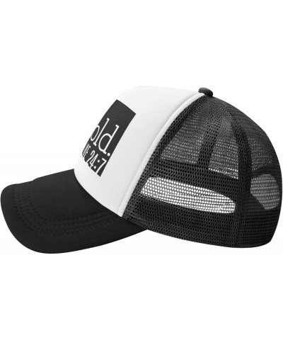 Yes I'm Cold Me 24:7 Trucker Hat Women Mesh Baseball Cap Cowboy Hat Men Dad Hat Adjustable Snapback Hat Black Black $10.90 Ba...