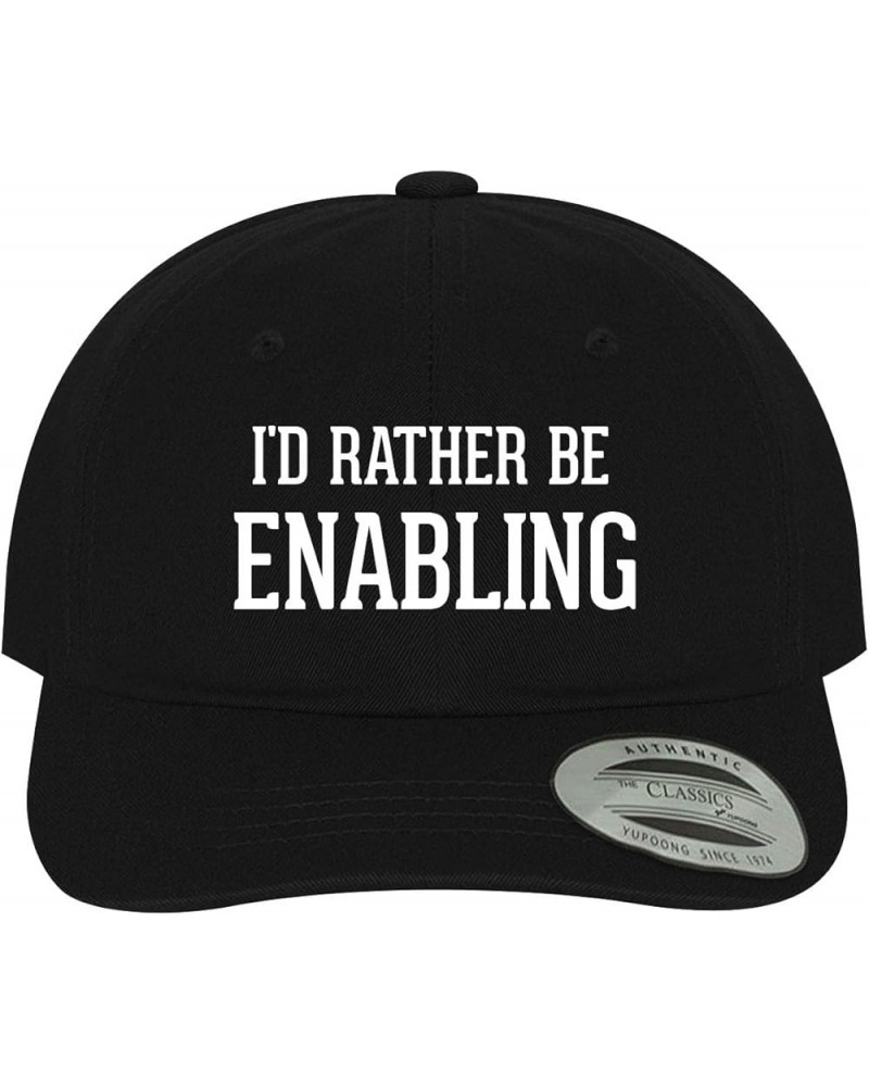 I'd Rather Be Enabling - Soft Dad Hat Baseball Cap Black $20.48 Baseball Caps