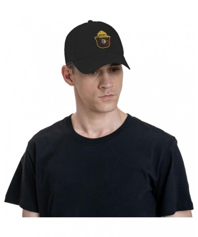 Smokey The Bear Baseball Cap Men Women - Classic Trucker Hat Adjustable Plain Hat Black Black $14.47 Baseball Caps