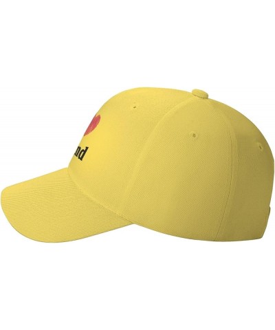 I Love Iceland Baseball Cap Adjustable for Men Women Hat Truck Driver Hats Yellow $13.02 Baseball Caps