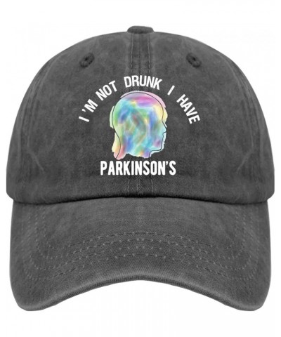 I'm Not Drunk I Have Parkinson's Hats Anime Hat Pigment Black Womens Bucket Hat Gifts for Boyfriends Golf Caps Pigment Black ...