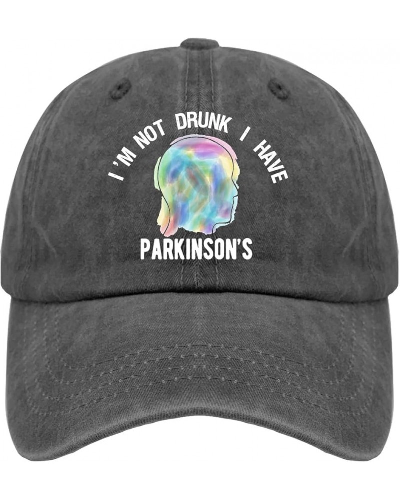 I'm Not Drunk I Have Parkinson's Hats Anime Hat Pigment Black Womens Bucket Hat Gifts for Boyfriends Golf Caps Pigment Black ...