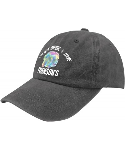 I'm Not Drunk I Have Parkinson's Hats Anime Hat Pigment Black Womens Bucket Hat Gifts for Boyfriends Golf Caps Pigment Black ...