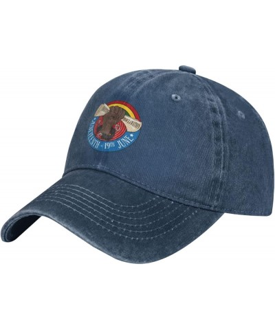 Juneteenth African American Freedom Denim Trucker Hat Baseball Cap for Men Or Women Cowboy Black Navy Blue $20.41 Cowboy Hats