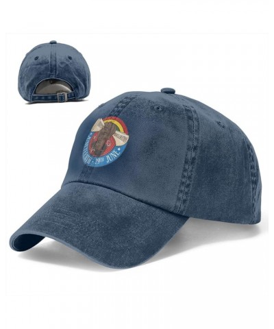 Juneteenth African American Freedom Denim Trucker Hat Baseball Cap for Men Or Women Cowboy Black Navy Blue $20.41 Cowboy Hats