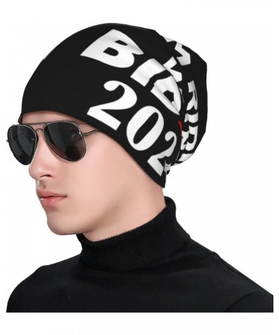 Ridin with Biden - 2024 Election Beanie Hat Men Women Stretch Slouchy Warm Skull Knit Beanies Cap for Winter Black $13.13 Sku...