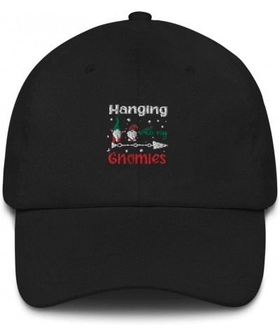 Hanging with My Love Garden Gnomies Merry Xmas Dad Cap Black $20.38 Baseball Caps