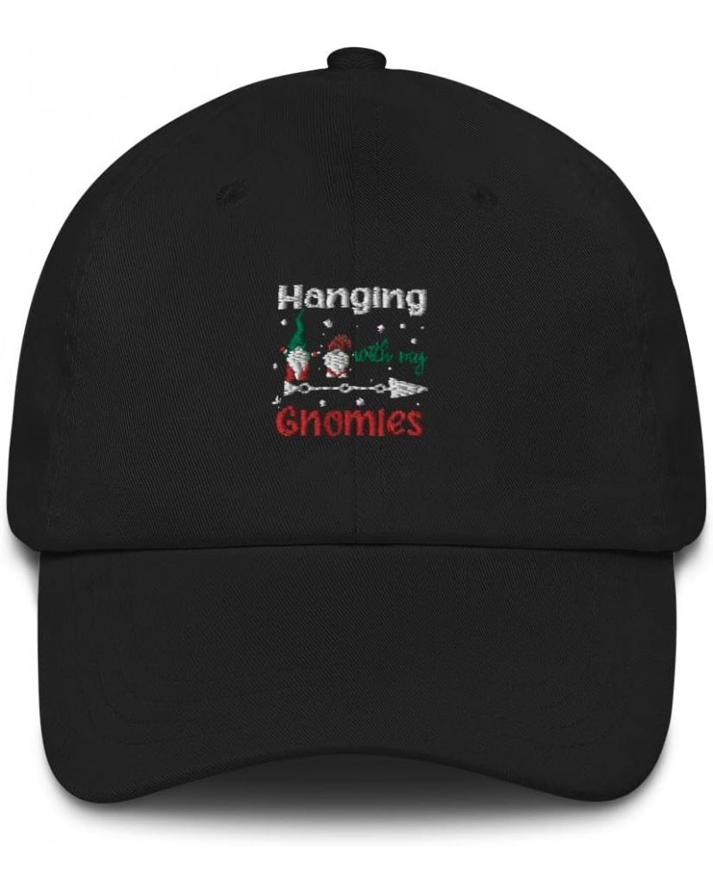 Hanging with My Love Garden Gnomies Merry Xmas Dad Cap Black $20.38 Baseball Caps