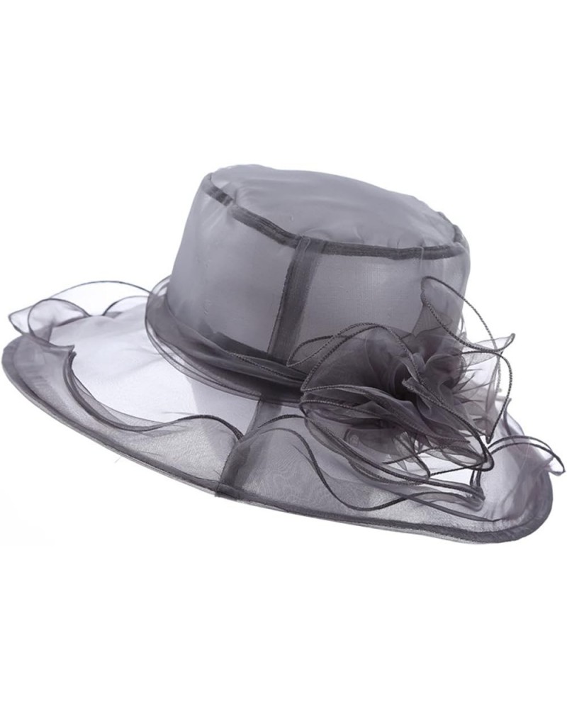 Women's Church Fascinator Bridal Tea Party Wedding Hat Super Caps Grey-a $6.51 Sun Hats