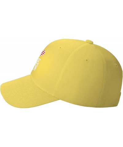 I Love Joe Biden Baseball Cap Outdoor Unisex Comfortable Sports Hat Long Brimmed Caps Yellow $11.42 Baseball Caps