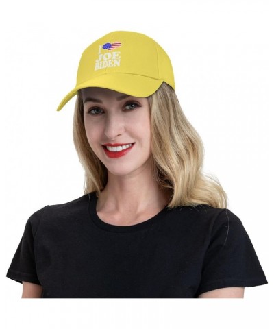 I Love Joe Biden Baseball Cap Outdoor Unisex Comfortable Sports Hat Long Brimmed Caps Yellow $11.42 Baseball Caps