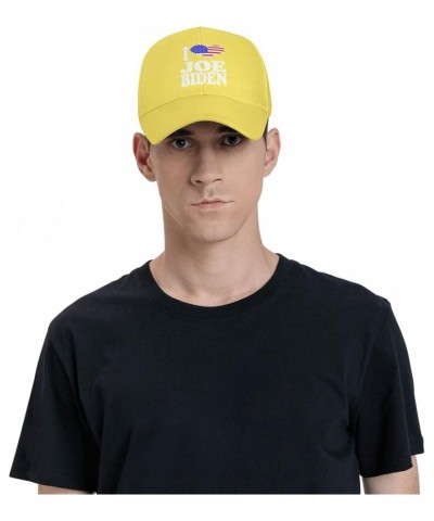 I Love Joe Biden Baseball Cap Outdoor Unisex Comfortable Sports Hat Long Brimmed Caps Yellow $11.42 Baseball Caps