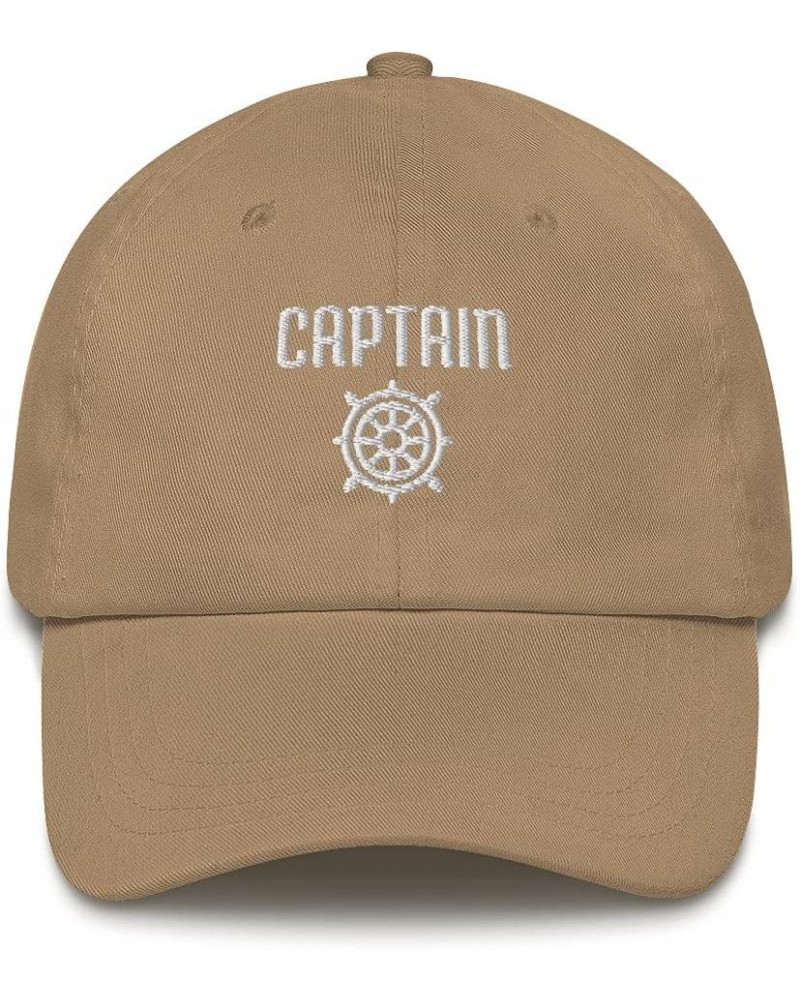 Boat Captain Sailor Sailing Sail Boating Embroidered Dad Hat Adjustable Cotton Cap Khaki $16.32 Baseball Caps