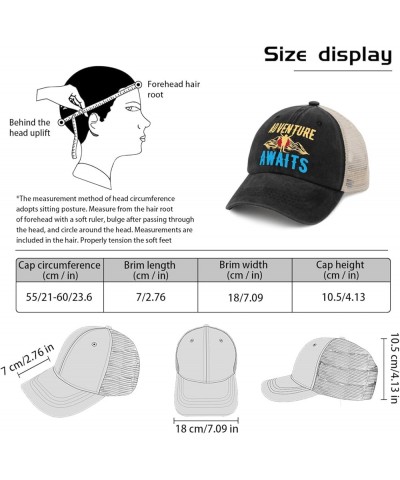 Cowboy hat Men air arm Man Mountain Adventure Awaits Womens Baseball hat Men's hat Gifts for Grandma Golf Cap Allblack $10.79...