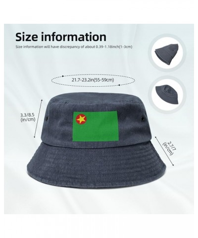 Front Nacional Democratic Bodoland Bucket Hat for Men Women Outdoor Washed Cotton Sun Hats Travel Beach Hat Navy Blue $12.19 ...